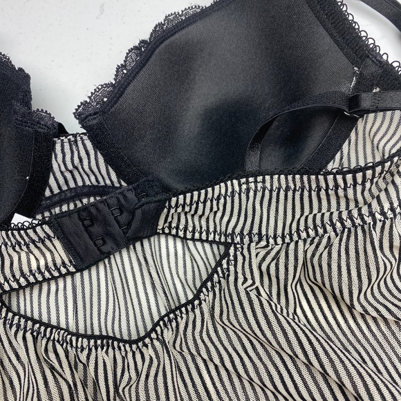 Jacob BLK/WHT Striped Nightgown, S. *P1053 - Picture 4 of 5